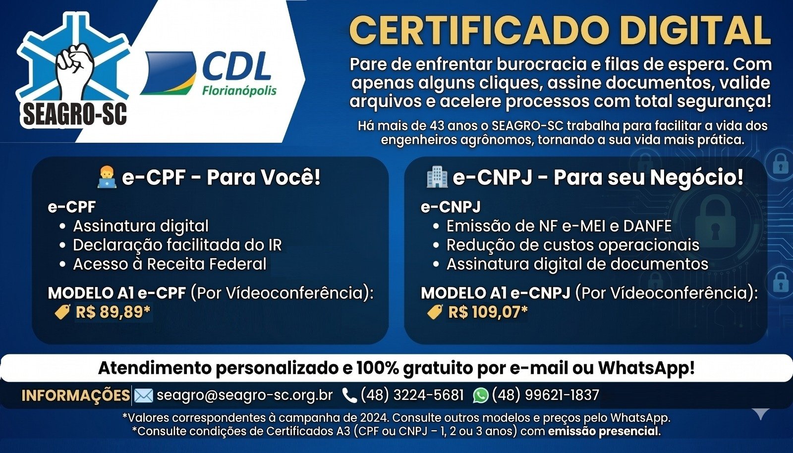 Benefícios Associados - Certificado Digital