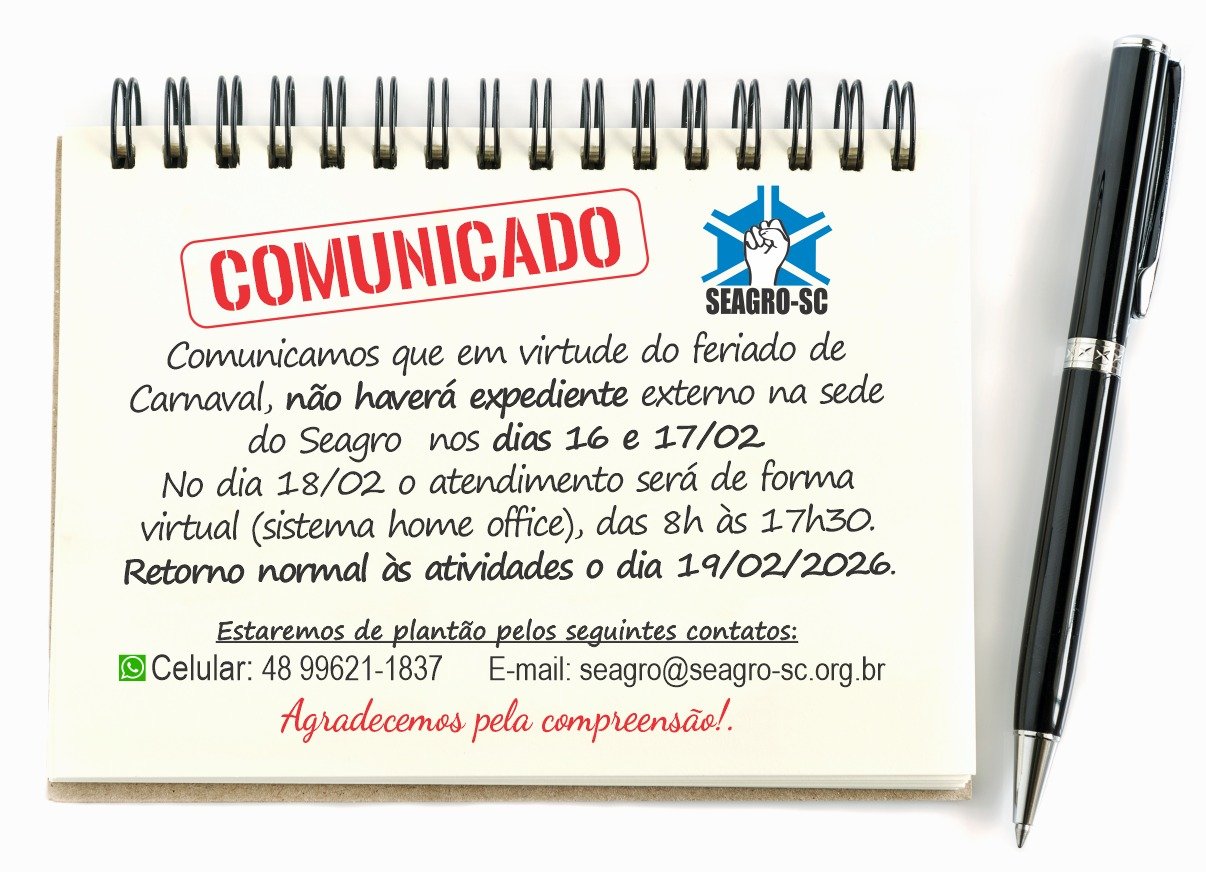 Expediente durante o feriado de carnaval 2026