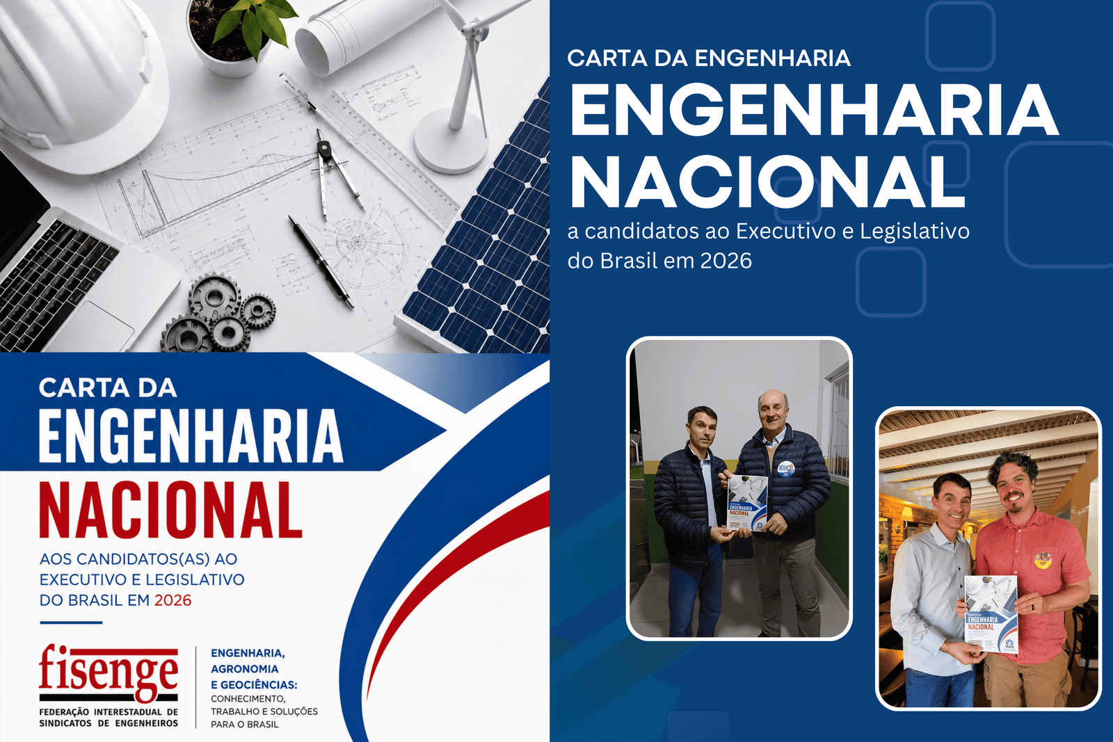 SEAGRO-SC entrega Carta da Engenharia Nacional a candidatos ao Executivo e Legislativo do Brasil em 2026